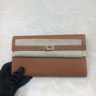 Hermes Kelly Wallet Epsom 金棕 XC012