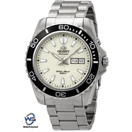 Orient Mako XL FEM75005R9 Automatic Cream Dial Stainless Steel Bracelet 200M Men's Watch