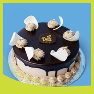kue ulang tahun - whipping tart choco moonlight dea bakery (diameter