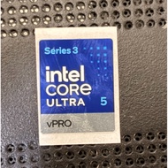 Intel Core Ultra 5 logo Sticker VPRO series 3 small sizeOriginal