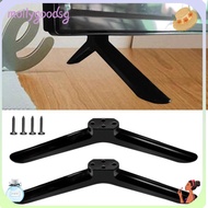 MOILYGOODSG TV Base Stand Legs, Black With Screws TV Stand Base Mount,  Universal TV Stand Leg Base 