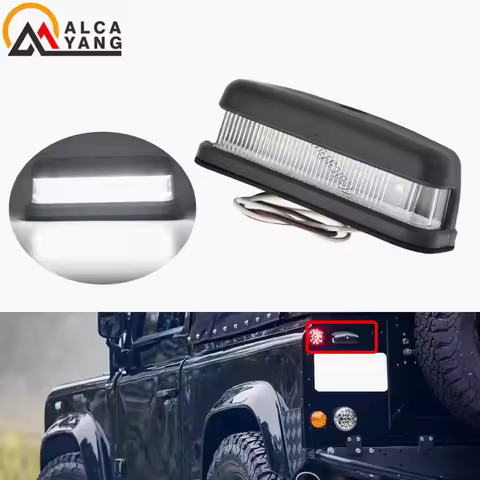 1Pcs License Plate Light For Land Rover Land Rover Series Defender 90/110 LED Light For Car License 