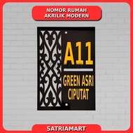 High Quality Premium Aesthetic Acrylic Embossed 3D House Numbers - Custom Names & Numbers