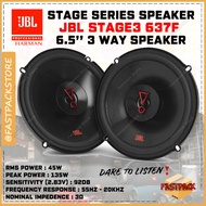 🔊 Original JBL 3 Way Coaxial Stage3 637F 6-1/2" Car Speaker 45W RMS Power 135W Peak Power Car Audio 