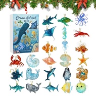Christmas Calendar Advent 2025 2D Acrylic Ornament 24 Days Countdown Calendar To Christmas Toys for 