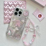 Ballet Angel Pearl Bowknot Lamb Case For Xiaomi Redmi Note 14 15 Pro Plus Redmi 13X A3X 15A A7 Pro P