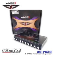 AUDIO QUART เครื่องเสียงรถยนต์ ปรีแอมป์ 5แบนด์ (ซับรวม) ปรีแอมป์รถยนต์ Audio Quart รุ่น AQ-P530