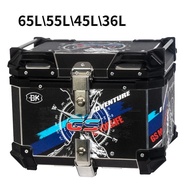 65L 55L 45L 36L Motorcycle Top Box Rear Luggage Helmet Case Moto Storage Case Helmet Tail Box Motorc