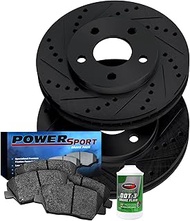 Power Sport Front Brakes and Rotors Kit |Front Brake Pads| Brake Rotors and Pads|Ceramic Brake Pads 
