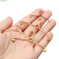 OUDIMEIDC 5Pcs Doll Clothes Hanger, Metal Retro Mini Coat Hanger, Wardrobe Decor Multi Functional Wi