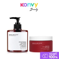 Grace And Glow Set 2 Items Brightening Solution Body Wash 400ml + Rouge 540 Clay Scrub 220g Care Set