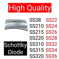 20PCS Schottky Diode SS22 SS24 SS26 SS28 SS210 SS215 SS220 SS32 SS34 SS36 SS38 SS310 SS315 SS320 SMA