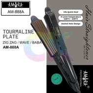 AMARA AM-888A/ Baba Zigzag Wide Plate Hair Straightener Ionic Steam AMORI/ A-388A/ - CK