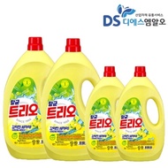 Aekyung Antibacterial Trio Kitchen Detergent 1kg 2 packs 3kg each