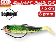 Softlure Seaknight Ikan 7.5cm Dengan Mata Kail Wormhook Umpan Pancing Casting Toman Gabus