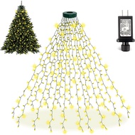Christmas Tree Lights 400 LED Christmas Lights for Tree, 6.6FT x 16 String 8 Lighting Modes Fairy Tr