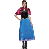 Anna Costume Adult Frozen Elsa Princess Dress Halloween