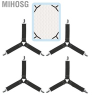 mihosg 4pcs Elastic Bed Sheet Holder Straps Multipurpose Adjustable Stays Keepers for Sheets Mattres