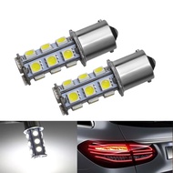 2pcs DC12V P21W 1156 BA15S 18 SMD Bulb Lamp Turn Signal Reverse Lamp White Red Warm White