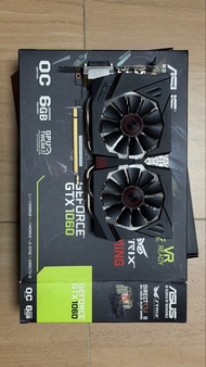 ASUS ROG Strix GTX 1060 OC 6GB 有盒 顯示卡 display card