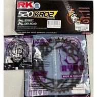 Chain Sprocket CB500F CB500X CBR500R With 520 O-RING Brand RK Sprocket Motorcycle Chain 520