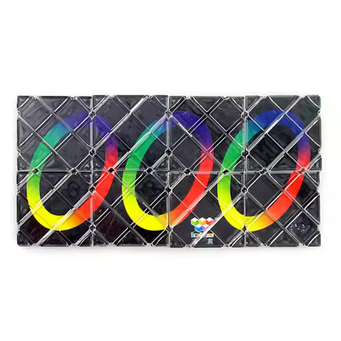 Twisty Cubo Magic Folding Puzzle Cube Party Favor Twisty Puzzle Birthday Gift 8 Panels 3 Rings Foldi