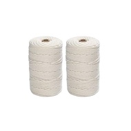 Natural Cotton Macrame String Cord Rope 3mm Cotton String DIY Macrame Knit 2 Pieces Set Gany (Beige% Gangnam% 200m×2 Pieces)