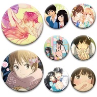 Love Anime Kimi Ni Todoke Badge Kuronuma Sawako Kazehaya Shouta Pins for Clothes Bag Decor Round Bro