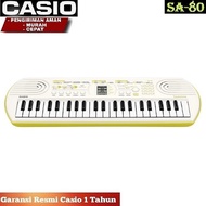 Keyboard Piano Casio Sa-80 / Sa80 / Sa 80 Garansi Resmi 1 Tahun