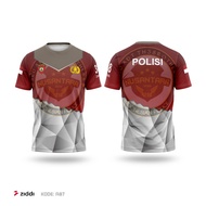 Tni POLICE JERSEY T-SHIRT CUSTOM KAMUFLASE LORENG FULLPRINT DRYFIT ZIDDI A87