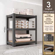 Rak besi siku lubang Rak susun 6 tingkat Rak dapur Rak gudang Rak Serbaguna