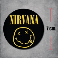 sticker pvc NIRVANA สติกเกอร์ เนวาน่า งานพิมพ์ดีที่สุด OFFSET PRINTING เคลือบ UV กันแดด กันน้ำ