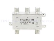 OHZ-408 4路分配器 四路分配器 4分配器 分享器 第四台 有線電視 數位機上盒 頻寬5-1000mhz RF