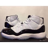 AIR JORDAN 11 RETRO GS CONCORD 黑白 康扣 378038-100