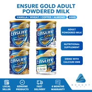 Ensure Gold 800g Adult Powdered Milk - Vanilla, Wheat, Coffee, Almond with Calcium & HMB