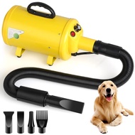Dog Hair Dryer, 3.8HP 2800W Pet Grooming Blower for Large Dogs Hair Force Blaster with Heat, Steples