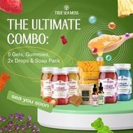 #5 TrueSeaMoss Ultimate Combo Bundle: Sea Moss Gel (5 Jars), Sea Moss Gummies, Sea Moss Drops (2 Bot
