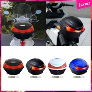 [Lsxmz] Motorbike Storage Case Motorcycle Rear Storage Box Secured Lock Buckle Sturdy Travel Motorcycle Trunk for Snacks Storage