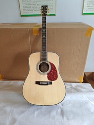 Martin D45 Natural Solid Spruce Top Acoustic Guitar 20 Frets Abalone Inlay Professional Guitar