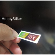 Nvidia rtx stickers for pc laptop notebook hologram effect