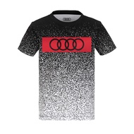 เสื้อยืด Audi Rings สำหรับเด็กผู้ชาย สีขาว,แดง,ดำ