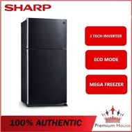 SHARP Gross 670L 2 Door Pelican Refrigerator / Fridge / Peti Sejuk SJP701MFMK