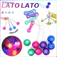 ของเล่นเด็กสร้างสรรค์ Lato ของเล่นบอลเรืองแสงไวรัสเก่าโรงเรียนเกม Pro-Clackers บอลโบล่า Latto ของเล่