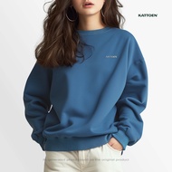 Kattoen Crewneck Sweater (Oversize) - Deep Blue 300 Gsm