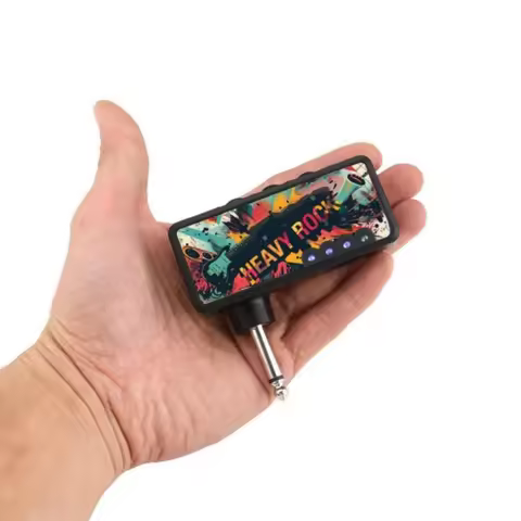 Guitar Headphone Amp Classical Rock Pocket Mini Guitar Headphones Amplifier USB Rechargeable For Mus