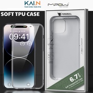 Ốp Lưng Case Trong Suốt Dành Cho iPhone 15 Pro Max / 15 Pro / 15 Plus / 15 Mipow Silicone TPU SOFT T