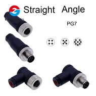 OWNNEPH M12 Sensor Connector, Male Female Socket Connector M12 Aviation Plug, Waterproof Sensor Plug