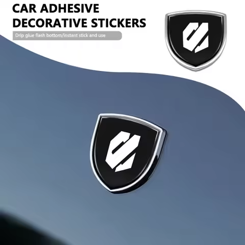 Car Metal Shield Emblem Car Side Fender Body Trunk Emblem Badge Logo Sticker For Toyota Supra Prado 