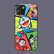DJ-19 Doraemon Casing GLASS soft frame black Xiaomi Redmi Note poco 13C 13 X6 13Pro C65 A2 Note13Pro