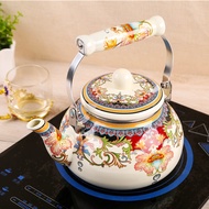 Teko Enamel Tebal Cerek Enamel Pemegang Enamel Cerek Dapur Elektrik Cerek Dapur Gas Cerek Air Mendid
